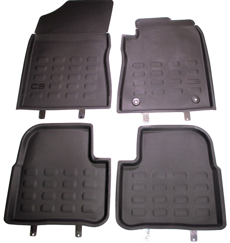Citroen New C3 2017 On Rubber Tray Style Floor Mats 4 New Genuine
