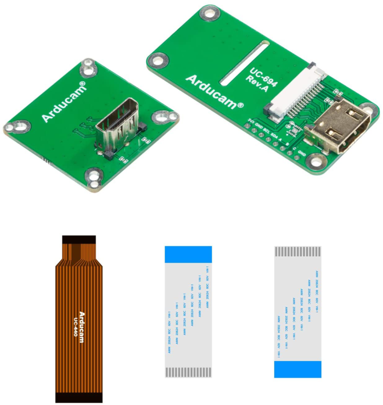 Arducam Csi To Hdmi Adapter Board For 12Mp Imx477 Raspberry Pi Hq Camera, Hdmi C