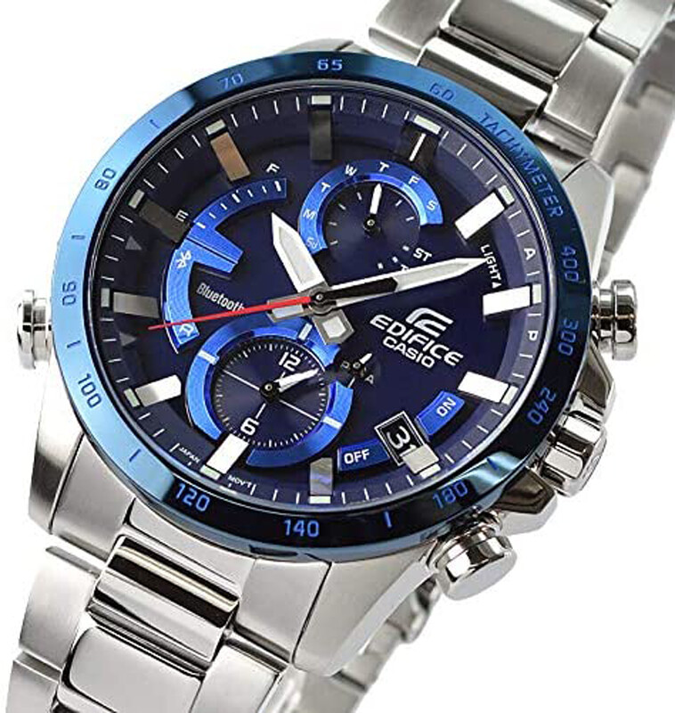 Pre-owned Casio Edifice Eqb-900db-2ajf Bluetooth Mobile Link Solar Chronograph Men`s Watch