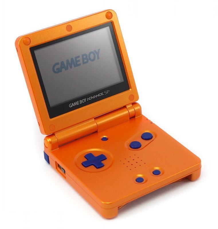 【限定品GAMEBOY ADVANCE SP ナルトオレンジ 本体(ジャンク品) Nintendo Game Boy Advance GBA SP Naruto Orange System AGS