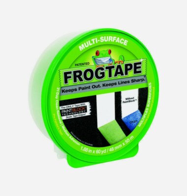 FrogTape PAINTER'S TAPE 1.88'' x 60 yd. Green Multi-Surface Medium Strength NEW!!