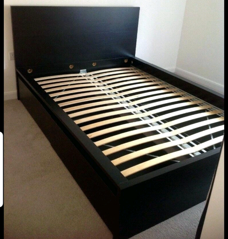 Ikea double bed frame + drawers (delivery available in Bulwell