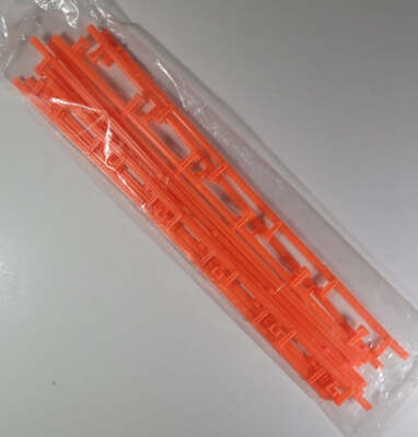 AFX Guard Rails - Orange (10 pieces) (Bulk Item)