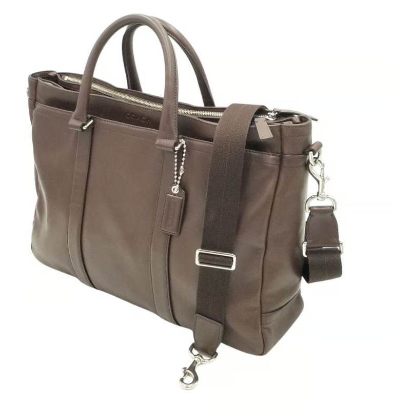 Coach F70916 Metropolitan Dark Brown Chocolate Briefcase/Laptop