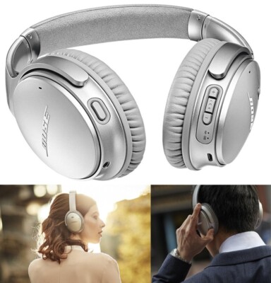 Bose QuietComfort 35 QC35 Series II Wireless Noise-Cancelling Headphones -Silver