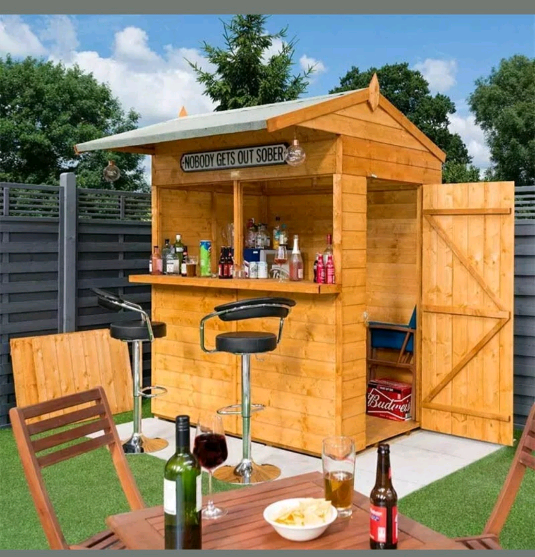 Outside Garden Bar Man Cave With Full Electrics | in ...