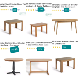 image for Many types Dinner Tables. RBW Clearance Outlet Leicester City Centre O