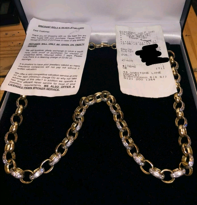 9ct Gold Belcher Chain HEAVY in