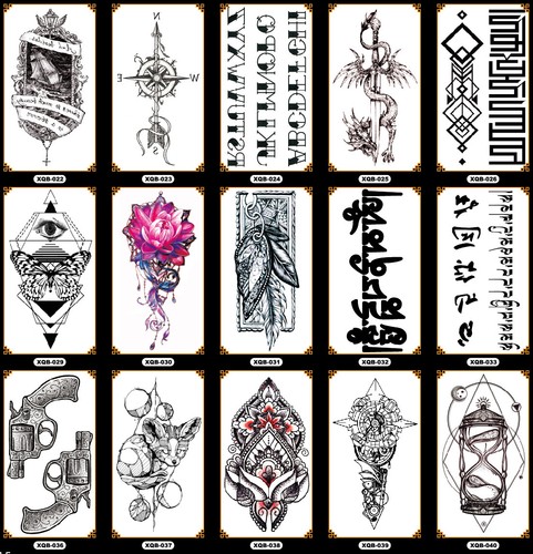 Details About Fore Arm Leg Sleeves Realistic Temporary Tattoo Body Art Sticker 3d Show Original Title