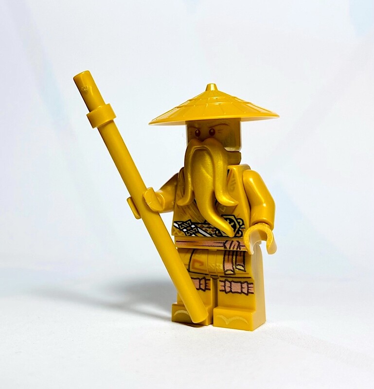 NEW LEGO Gold Sensei Wu minifigure - Ninjago 71741 City