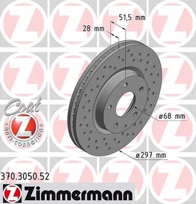 Bremsscheiben Set Beläge ZIMMERMANN CACCB für GL GJ MAZDA vorne GJ2 GL2 GL6