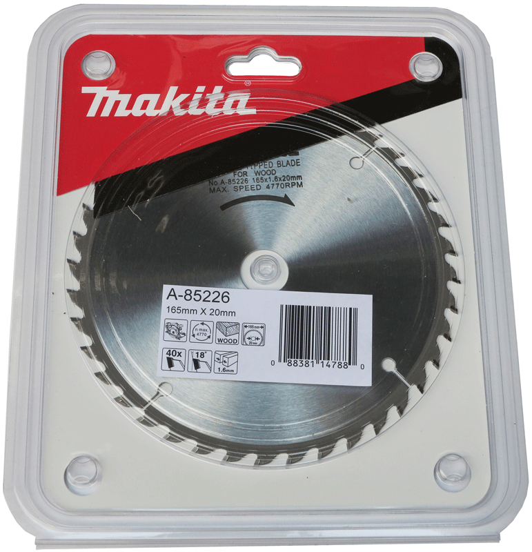 さや Makita Circular Saw A-85226 165x20mm 1.6T Saw Blade Cutting