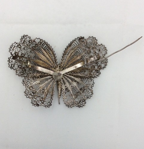 Sterling Silver Butterfly/Moth Pin/Brooch 3