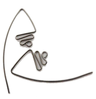 20 Pcs 45X15mm Earring Finding Black Gold Plated Jewelry Making 1009