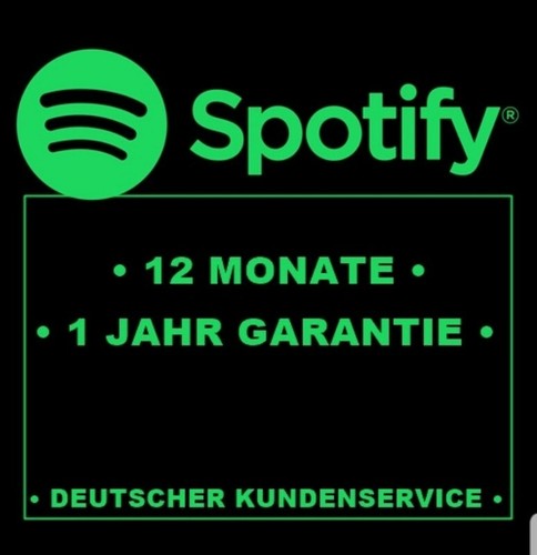 Spotify Premium 12 Monate - 1 JAHR GARANTIE ▪︎ Deutscher Kundenservice.