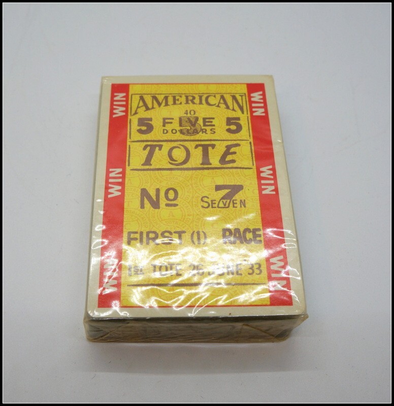 Vintage Redislip Racing Ticket Double Deck Playing Cards Sealed #A3010