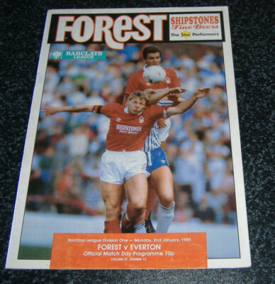 Nottingham Forest v Everton 1988/89  Everton