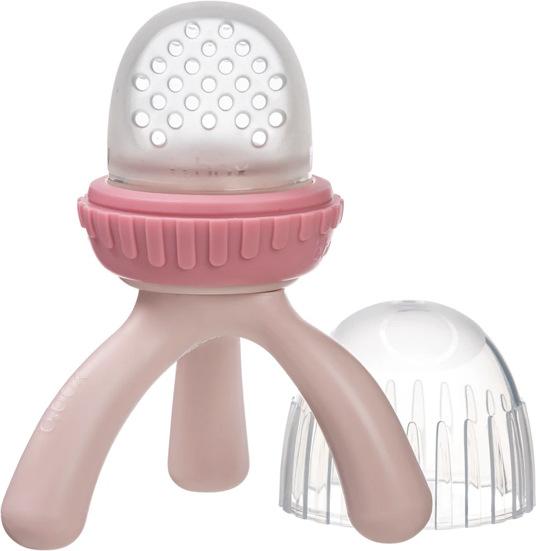 Silicone Fresh Food Feeder Tripod Design for Baby – Blush