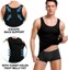Schwitz Tshirt Herren Männer Abnehmen Body Shaper Tank Top Muskelshirt Bauchweg Mieder Abnehmen Weste
