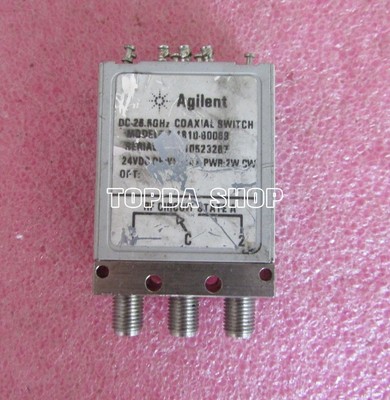 HP / Agilent 24V DC-26.5GHz SMA connector SPDT RF microwave coaxial switch