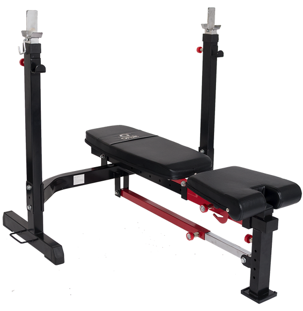 Olympic Adjustable Bench Press + Bar + Weight Package Deal | Gym