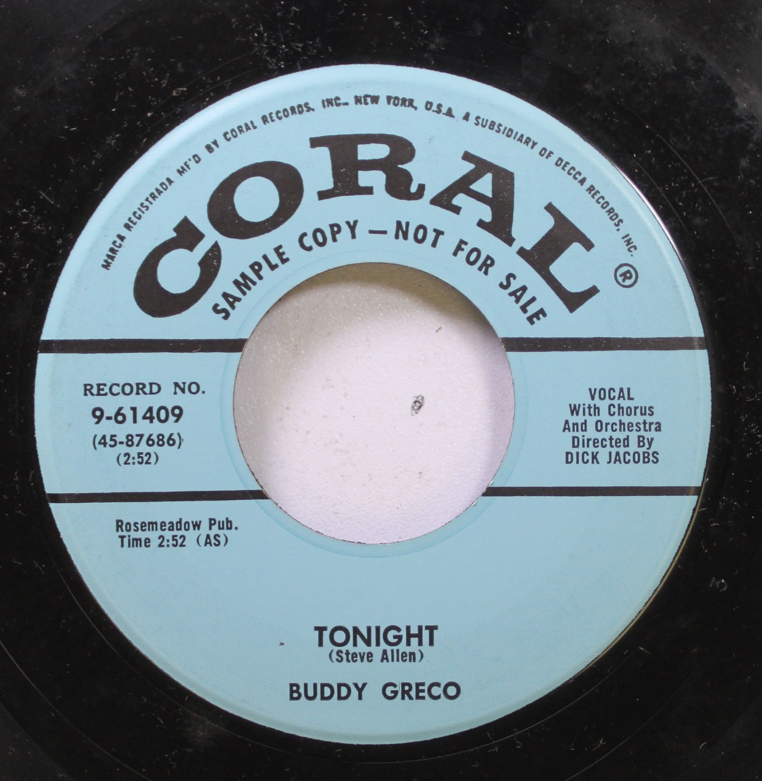 50'S & 60'S 45 Jackie Lee - Crazy Punkta / ELMER'S Tune Auf