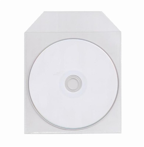 50 CPP Clear Thick Plastic Sleeve Bag Envelope with Flap For CD DVD Disc Media