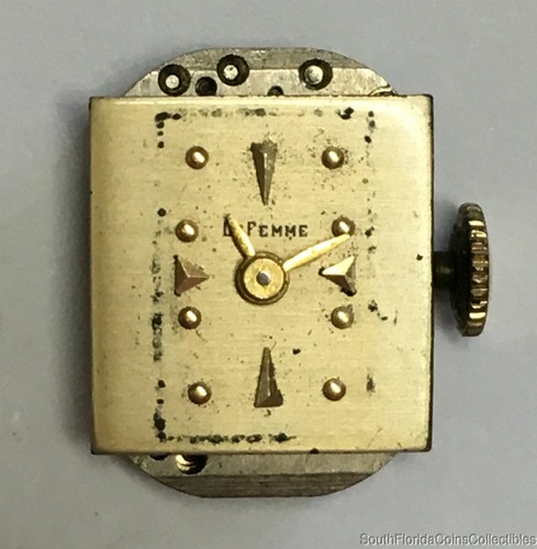 Villereuse Ladies Watch Movement 17 Jewels Handwinding Parts Repair