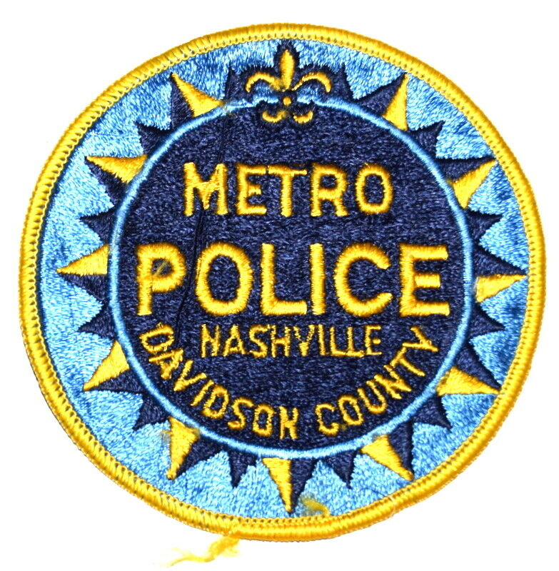NASHVILLE – METRO POLICE - TENNESSEE TN Sheriff Police Patch FLEUR DE LIS USED ~