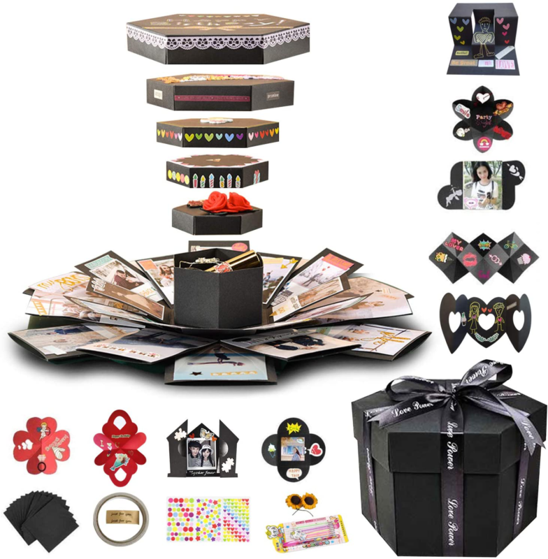Set Album Scrapbook Diy Photo Album Box For Birthday Annivers