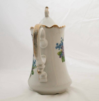 Vintage Lefton China Spring Bouquet Creamer, Sugar, Coffee Pot -Excellent-