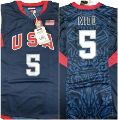 Mitchell Ness 2008 Olympics Dark Jersey Jason Kidd 5 Team USA