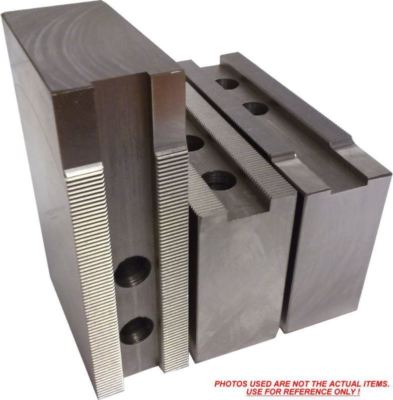 KT-8MH Steel Soft Jaws For a 8'' Chuck (Kitagawa, Samchully) ht=3'' - 3pc set