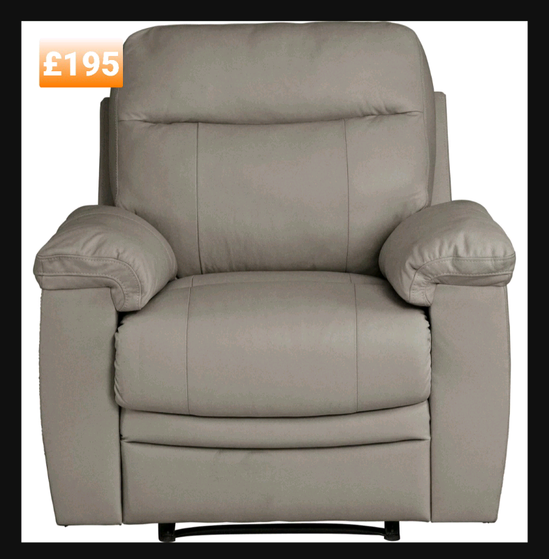 Leather manual recliner armchair. in Leicester, Leicestershire Gumtree