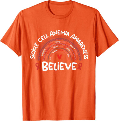 Believe Awareness Month Sickle Cell Anemia Design Unisex T-Shirt
