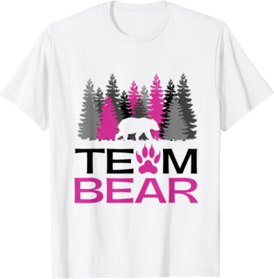 Team Bear Pink Theme Design Join The Movement Unisex T-Shirt