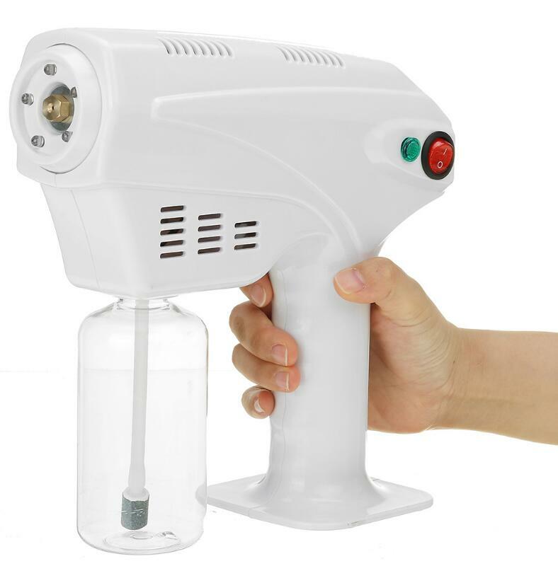 Hair Nano Steam Gun Blue Led Light Sterilizer Anion Nano Disinfents Spray