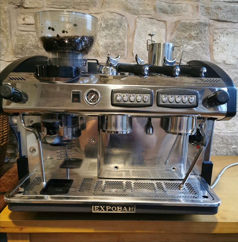 Expobar commercial coffee machine with grinder in Leamington Spa