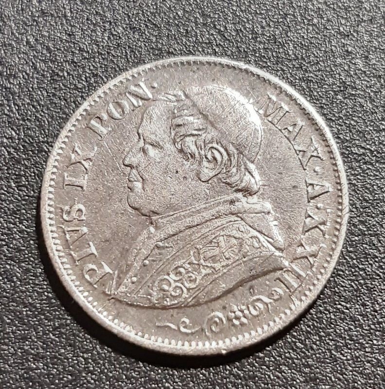 Etats Pontificaux. 10 Soldi 1867 Pie Ix