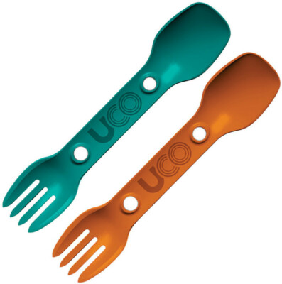 New UCO Two Pack Utility Spork Teal F-SP-UT-2PK TEAL