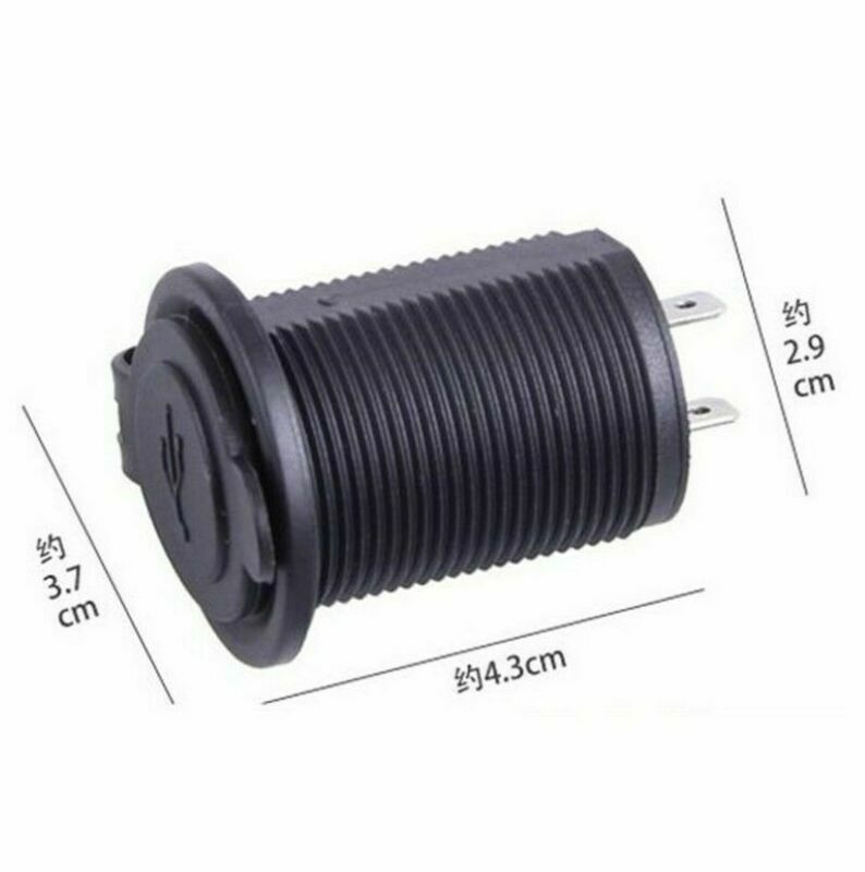 12V Waterproof Car Cigarette Lighter Dual 2.1A USB Power Adapter Charger Plug zt