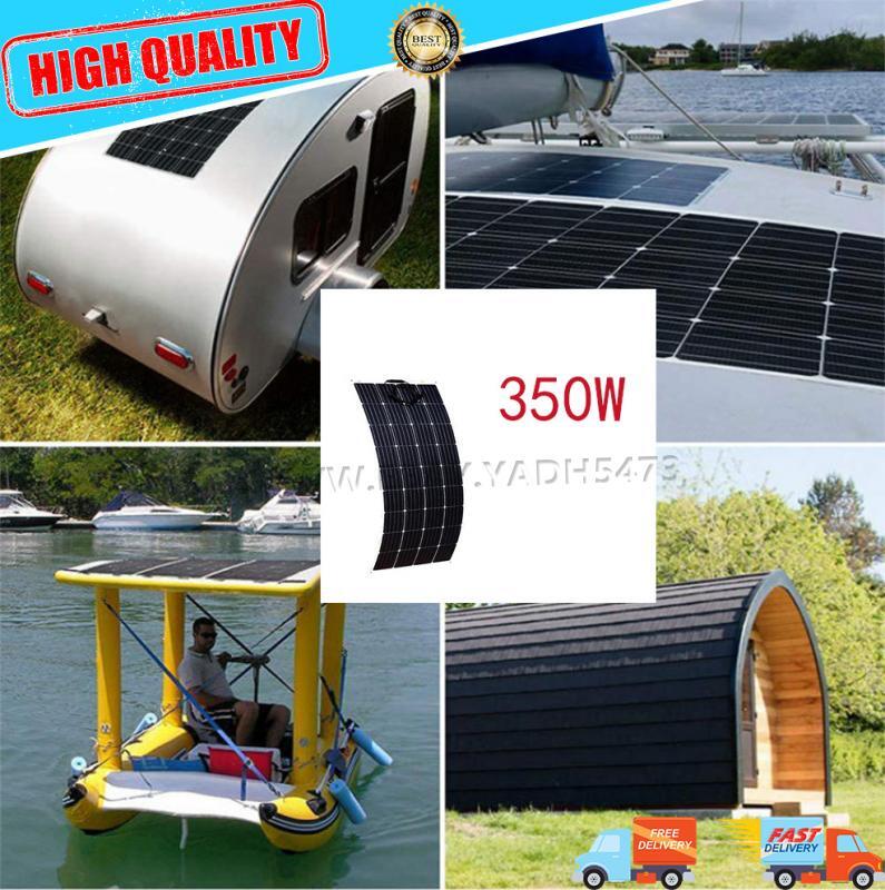 350W Watt Flexible Solar Panel 18V Battery Charger Kit For RV/Boat/Car/Home