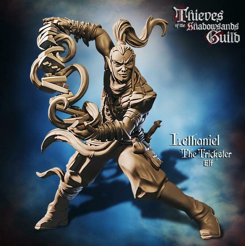 Неистовые герои Летаниэль, эльф-обманщик, 28 мм