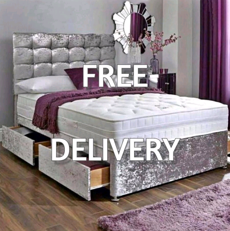 DIVAN BEDS SALE! UK MANUFACTURED Beds with FREE Headboards and Deliver
