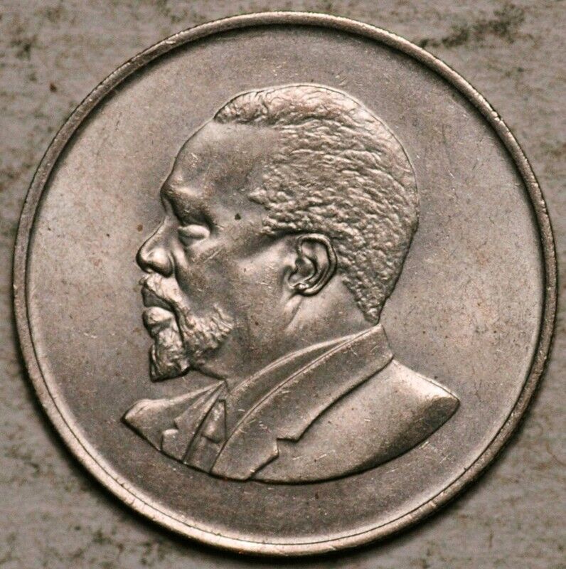 Kenya 1 Shilling 1966 (Toned Unc-Bu!)
