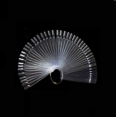 Nail Art False Tips Sticks Practice Display Fan Colour Swatch Design Tool New