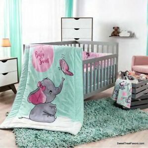 Baby Baby Girl Mobile Crib Toy Monkey Elephant Jungle Pink Gray