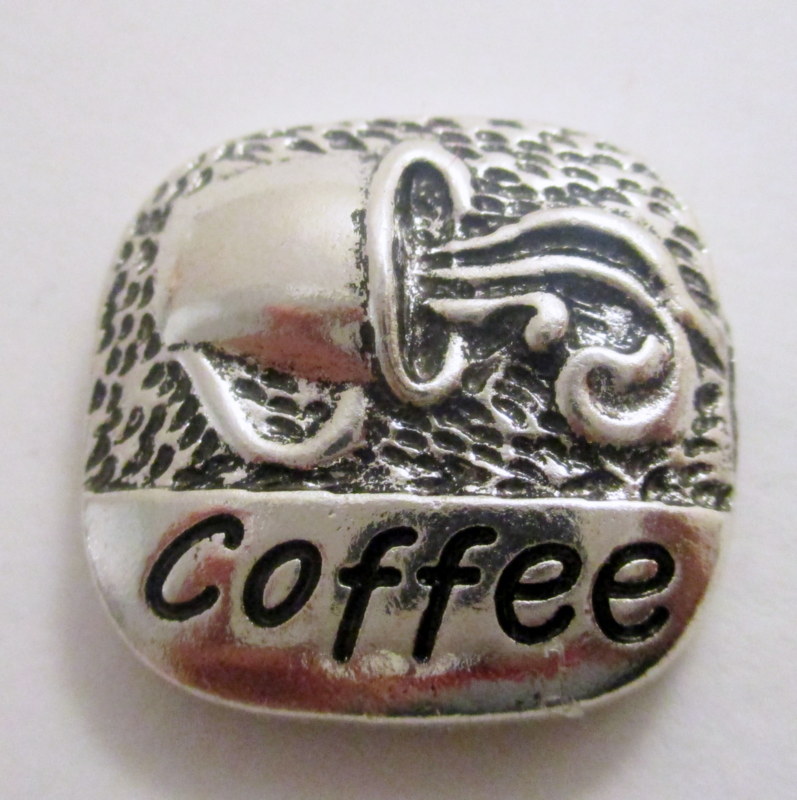 Coffee Charm Needle Minder, Hand Needle Notion, Notion, Cross Stitching