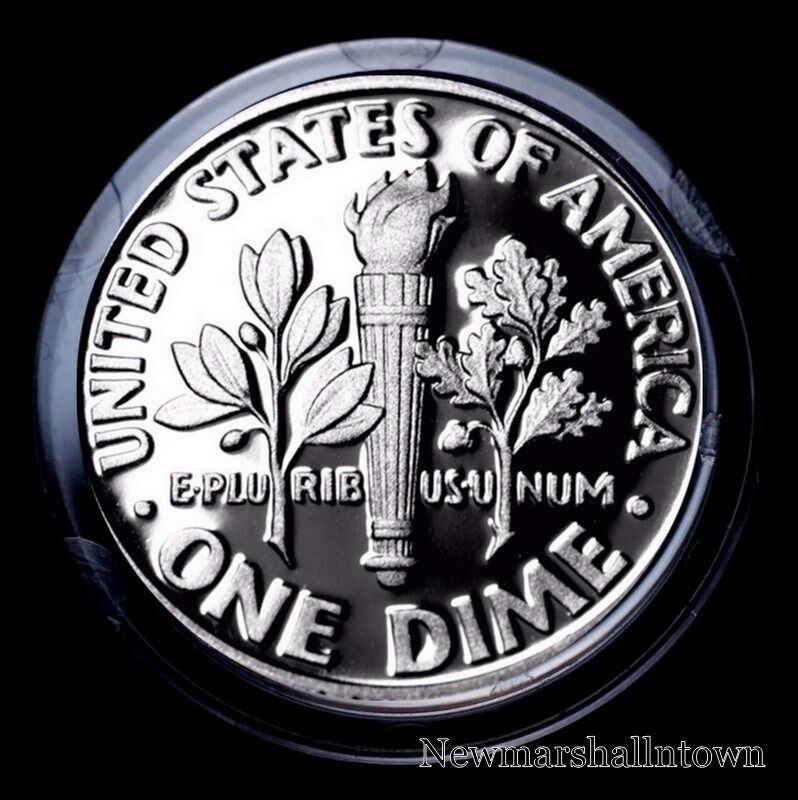 2014 S Roosevelt Dime ~ Mint Clad Proof ~ U.s. Coin In Plastic Capsule From Set