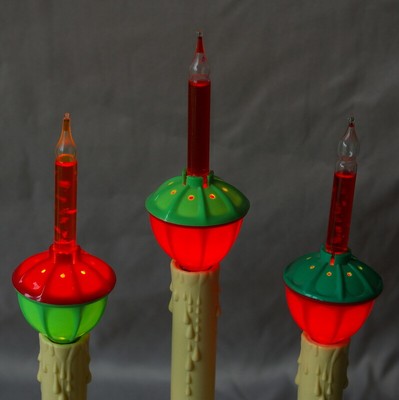 Window Bubble Light Candle Christmas Electric Vintage Plastic Blow Mold Works